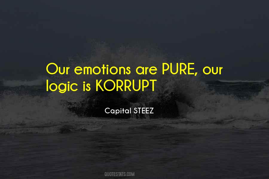 Emotions Vs Logic Quotes #162096