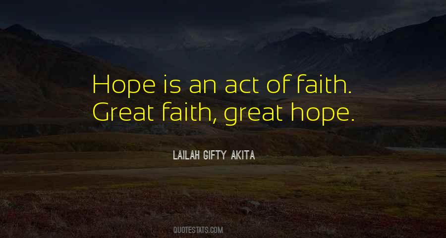 Act Of Faith Quotes #1053526