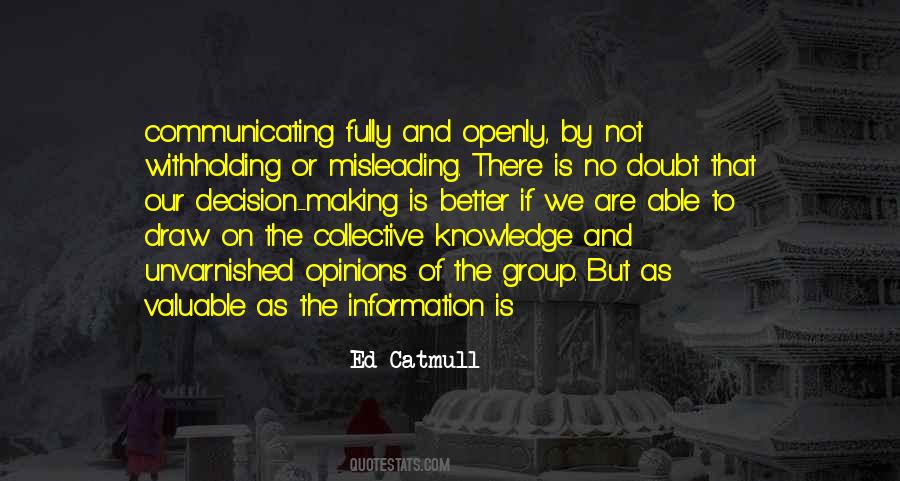 Quotes About Knowledge And Information #607011