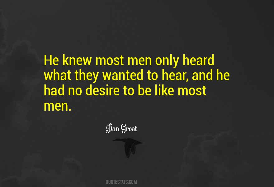 Men Only Quotes #1361859