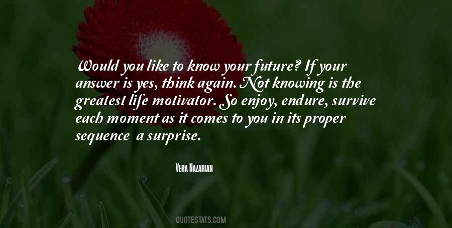 Quotes About Knowing Your Future #1287066