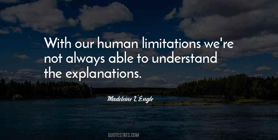 Human Limitations Quotes #122837