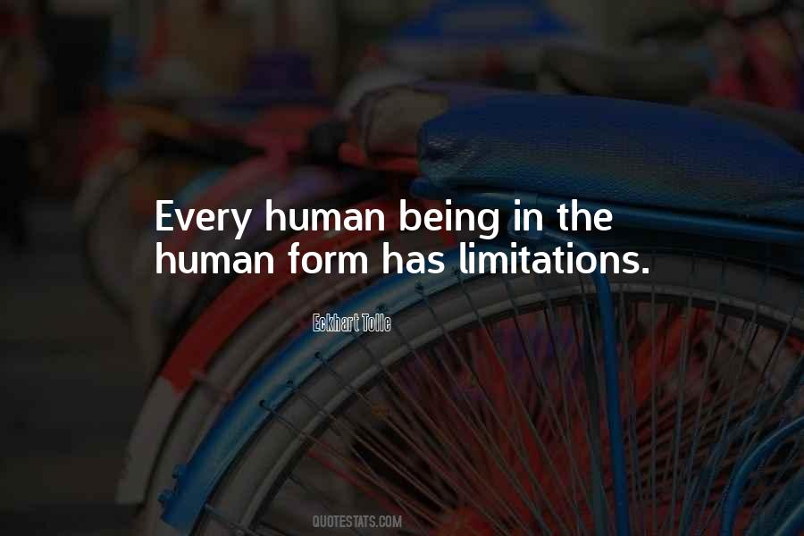 Human Limitations Quotes #1575577