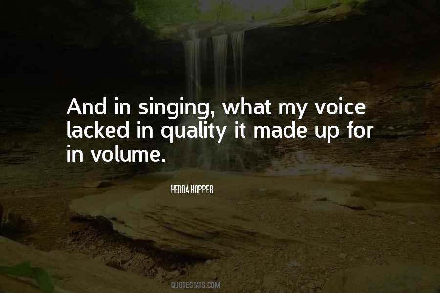 Voice Singing Quotes #51151