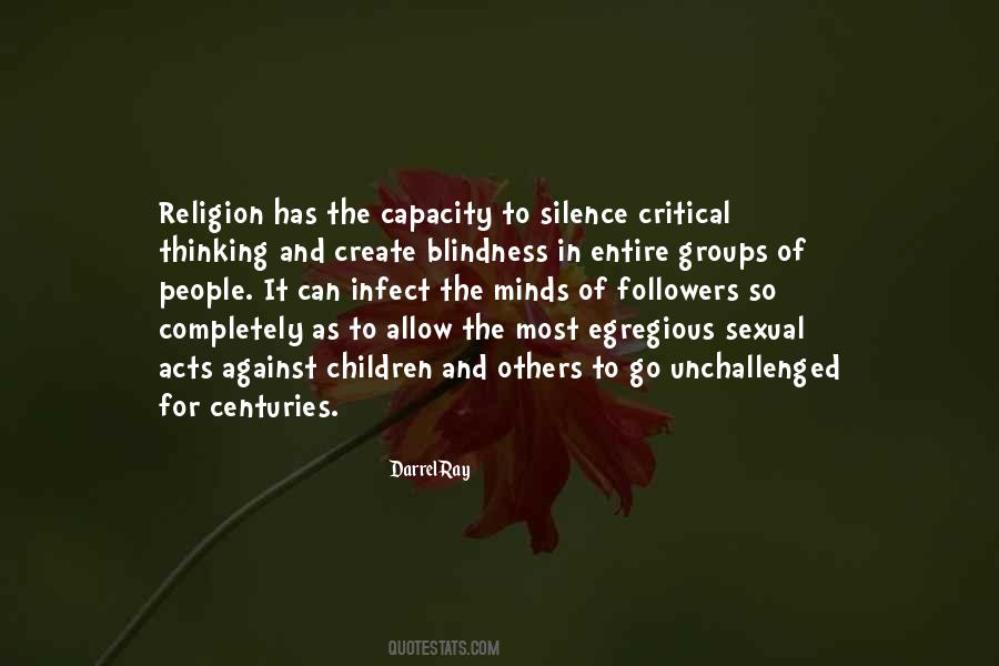 Critical Thinking Religion Quotes #173438