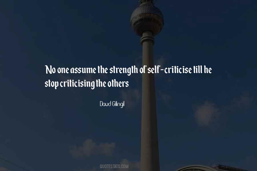 Criticise Others Quotes #1855872