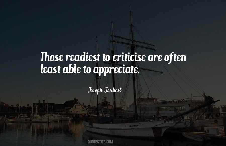 Criticise Others Quotes #250934