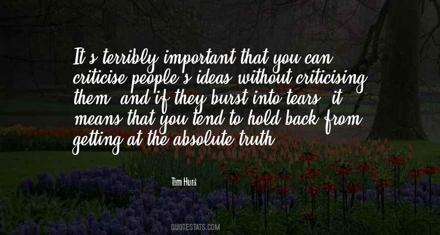 Criticise Others Quotes #26988