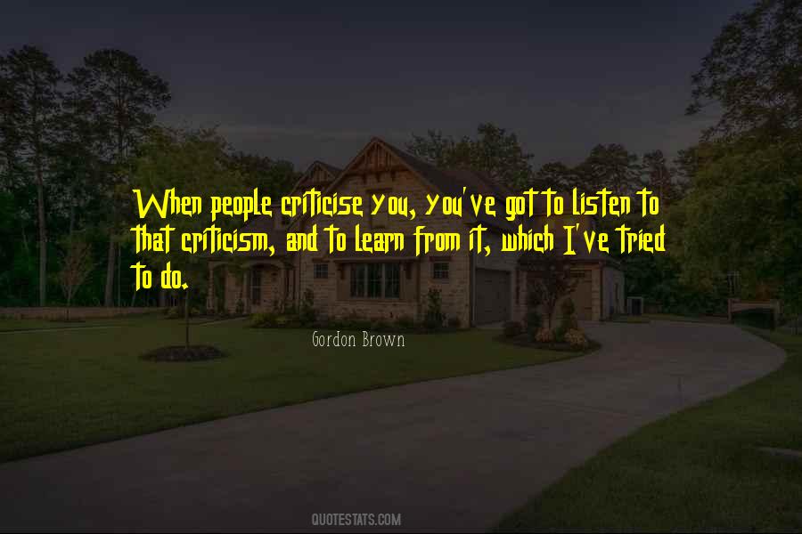 Criticise Others Quotes #535935