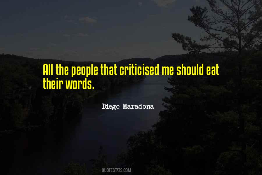 Criticised Quotes #1655876