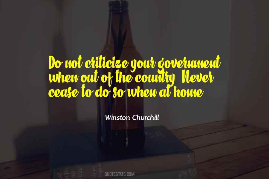 Criticize Government Quotes #481309