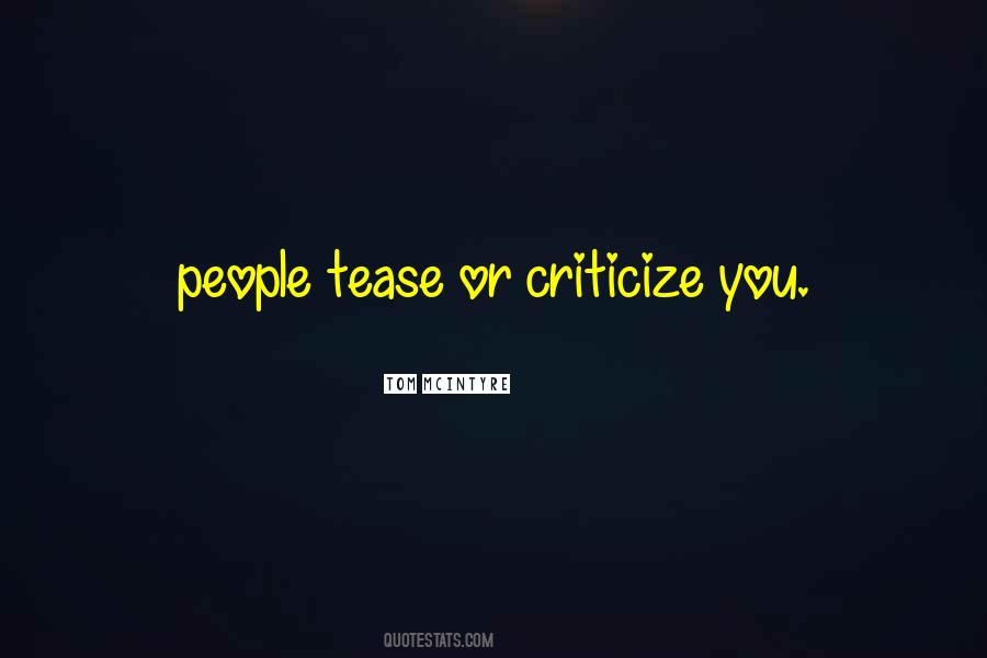 Criticize Yourself Quotes #117736