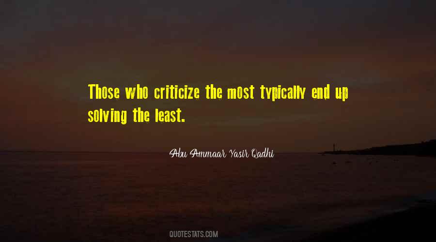 Criticize Yourself Quotes #169010