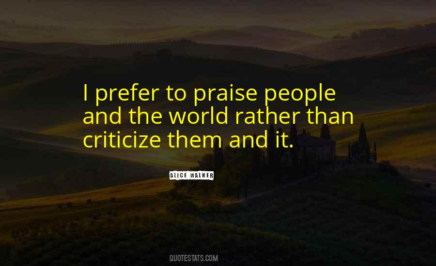 Criticize Yourself Quotes #177514
