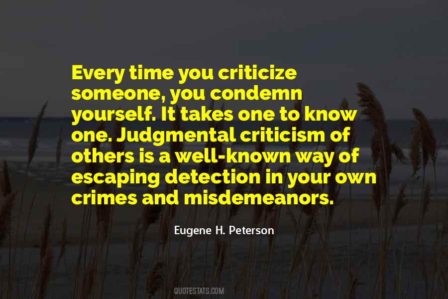 Criticize Yourself Quotes #306942