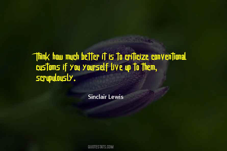 Criticize Yourself Quotes #366610