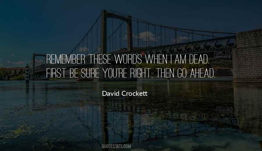Crockett Quotes #295356