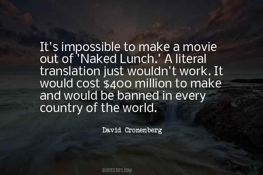 Cronenberg Quotes #498723