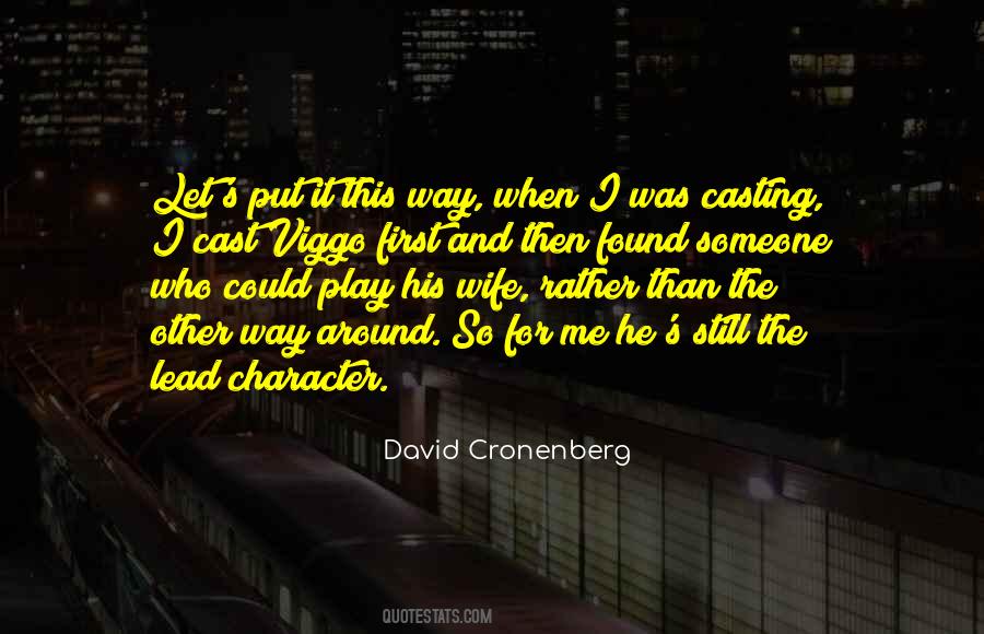 Cronenberg Quotes #977794