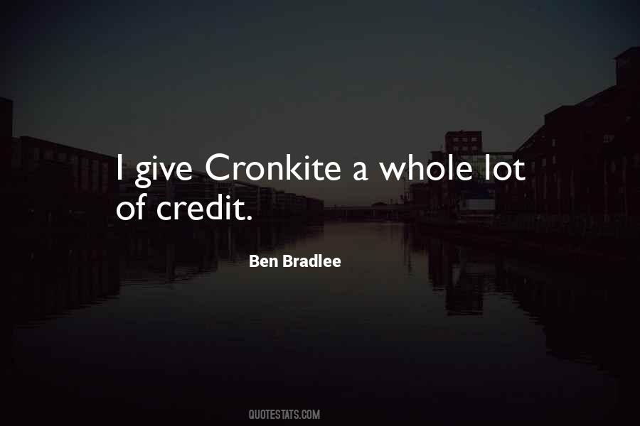 Cronkite Quotes #984038