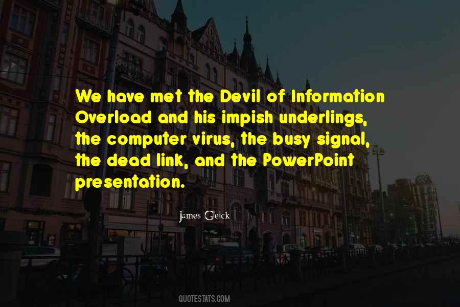 Devil Is Busy Quotes #1272399