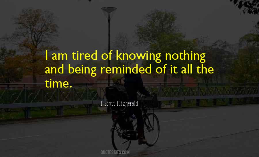Quotes About Knowing Nothing #1378796
