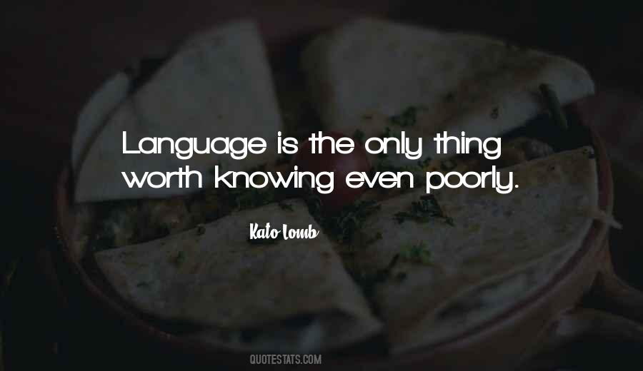 Quotes About Knowing More Than One Language #140552