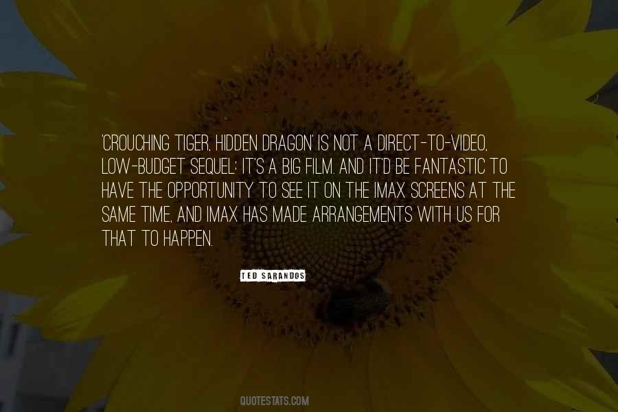 Crouching Tiger Hidden Quotes #487695