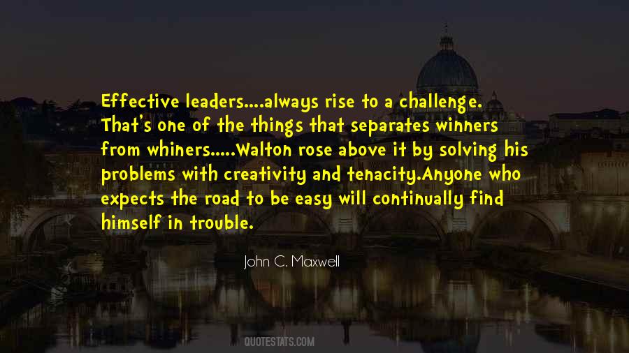 Rise To The Challenge Quotes #1178054