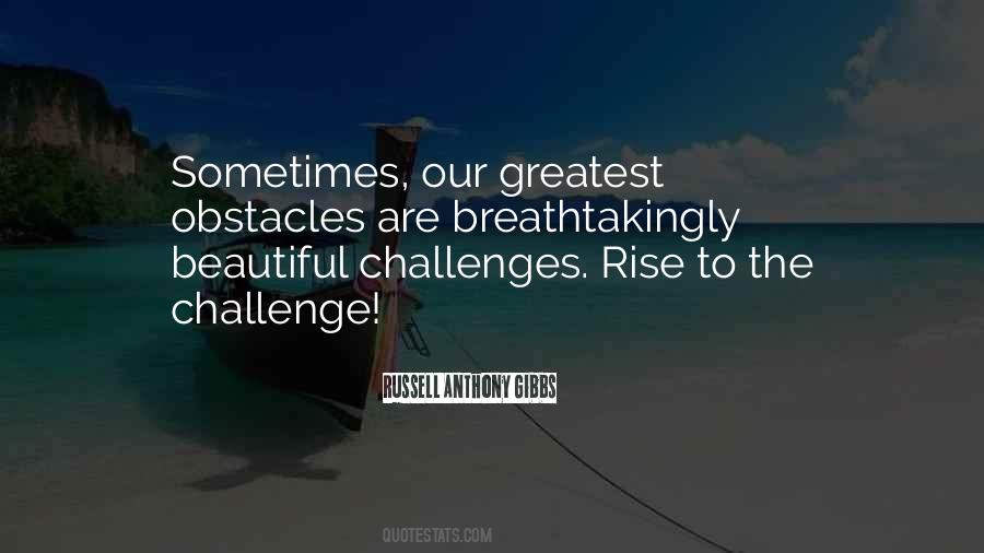 Rise To The Challenge Quotes #1797171