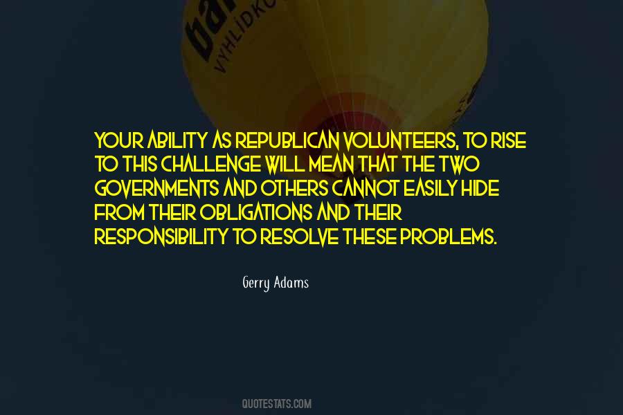 Rise To The Challenge Quotes #192896