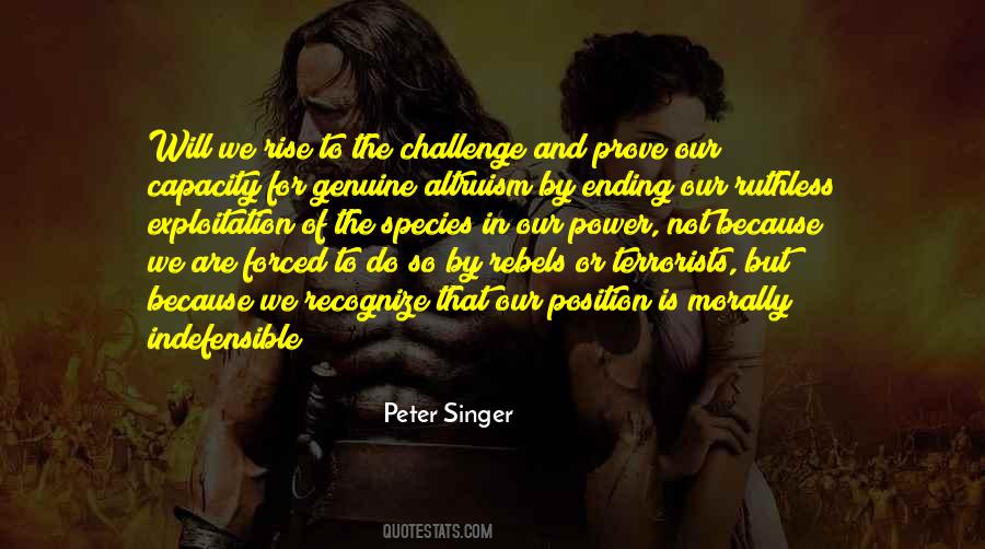 Rise To The Challenge Quotes #526076