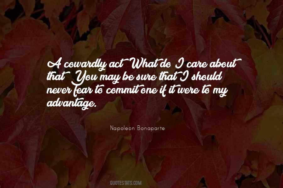 Cowardly Act Quotes #101570