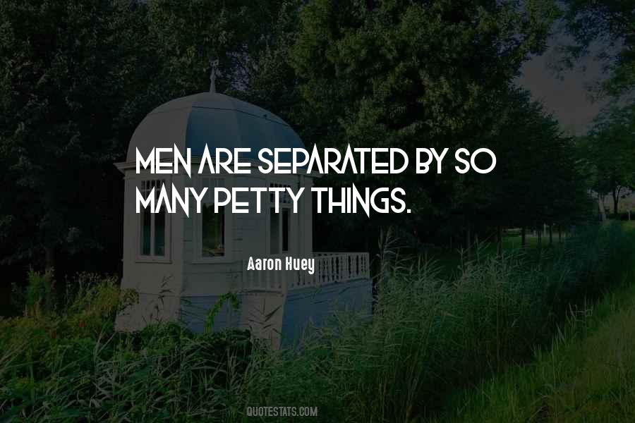 Petty Things Quotes #1872441