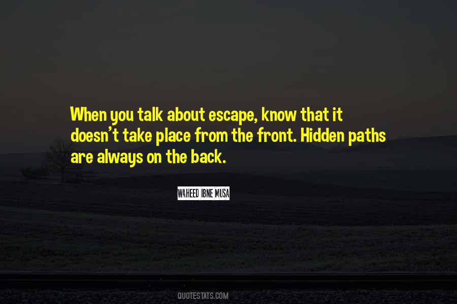 Hidden Paths Quotes #1696898
