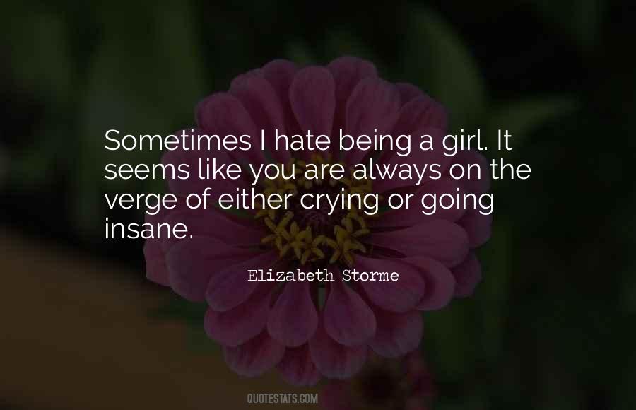 Crying Girl Quotes #771701