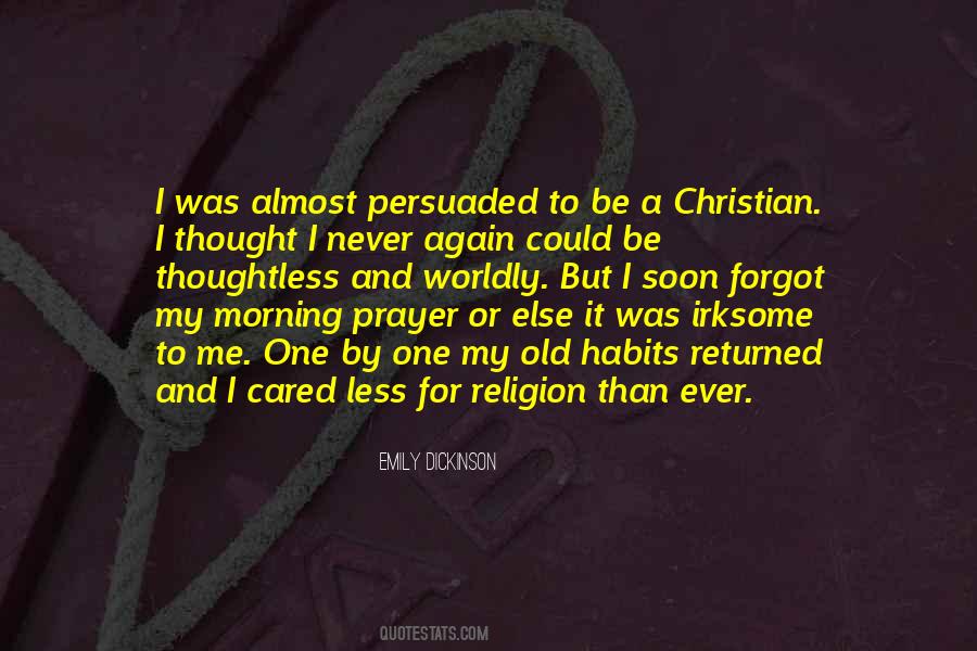 Prayer Habits Quotes #107741