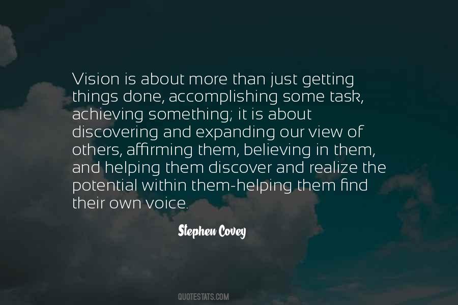 Voice And Vision Quotes #1026544