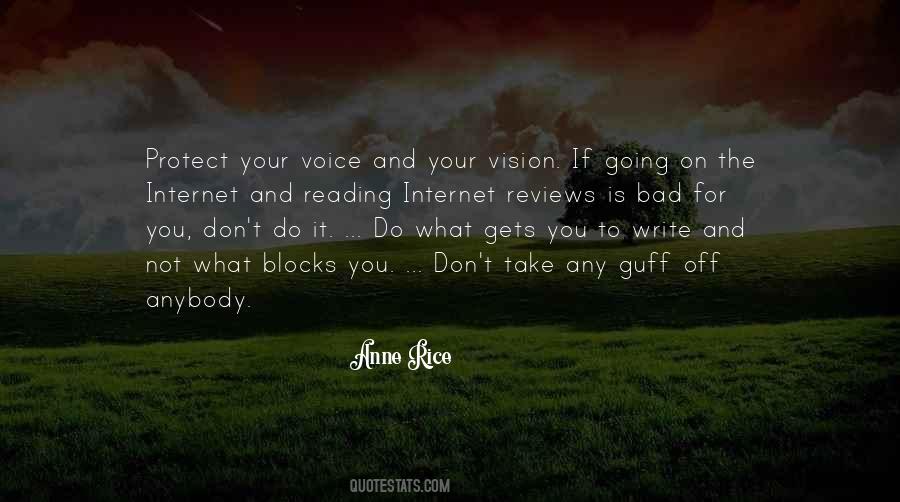 Voice And Vision Quotes #934442
