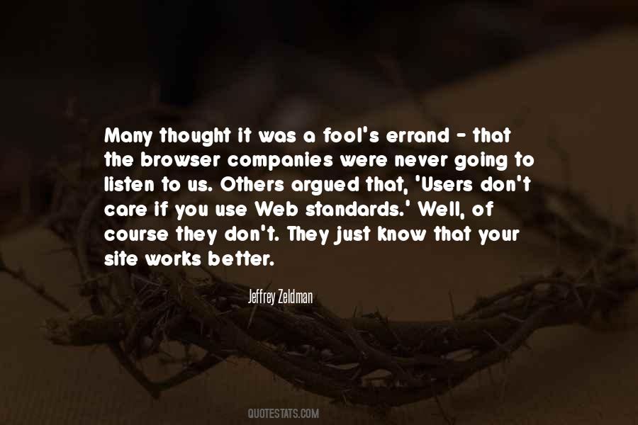 Fool S Errand Quotes #1485793