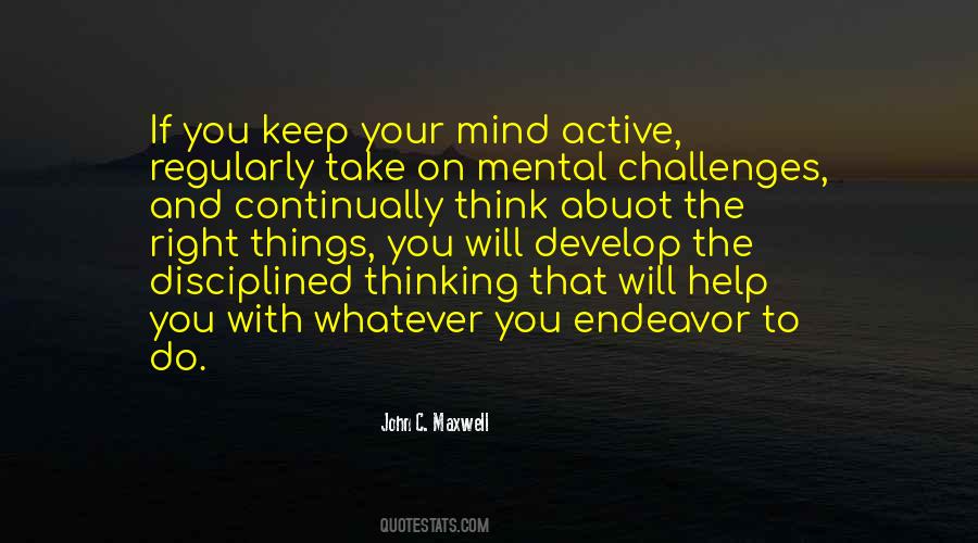 Mental Challenges Quotes #645396