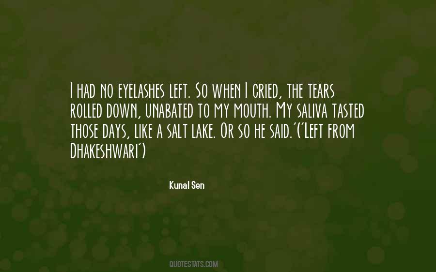 Cried For Days Quotes #1586299