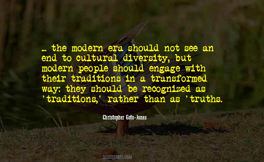 Cultural Traditions Quotes #1271931