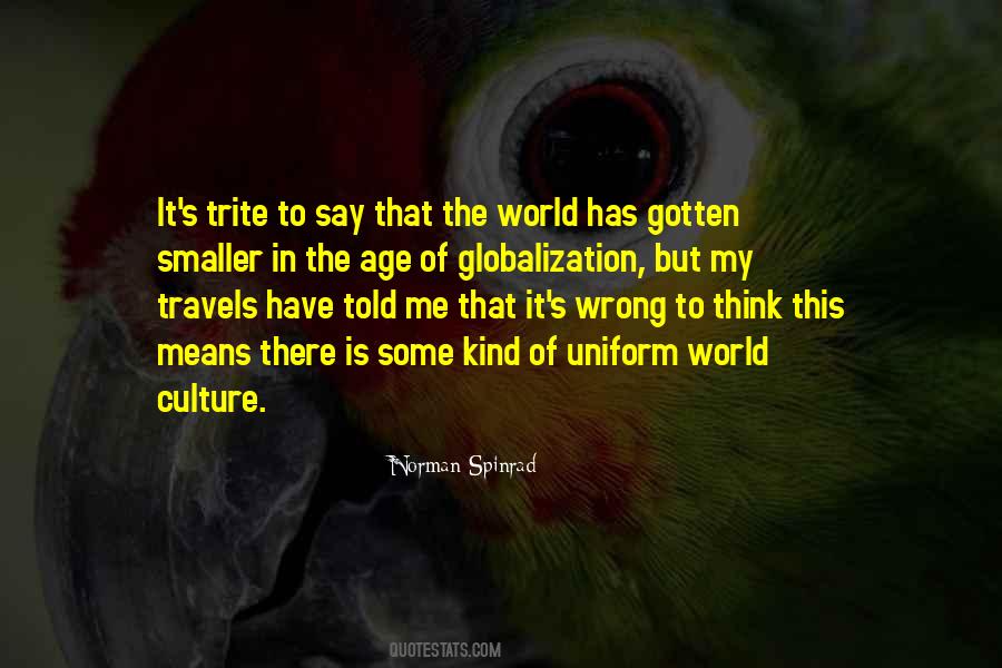 Culture Globalization Quotes #1261289