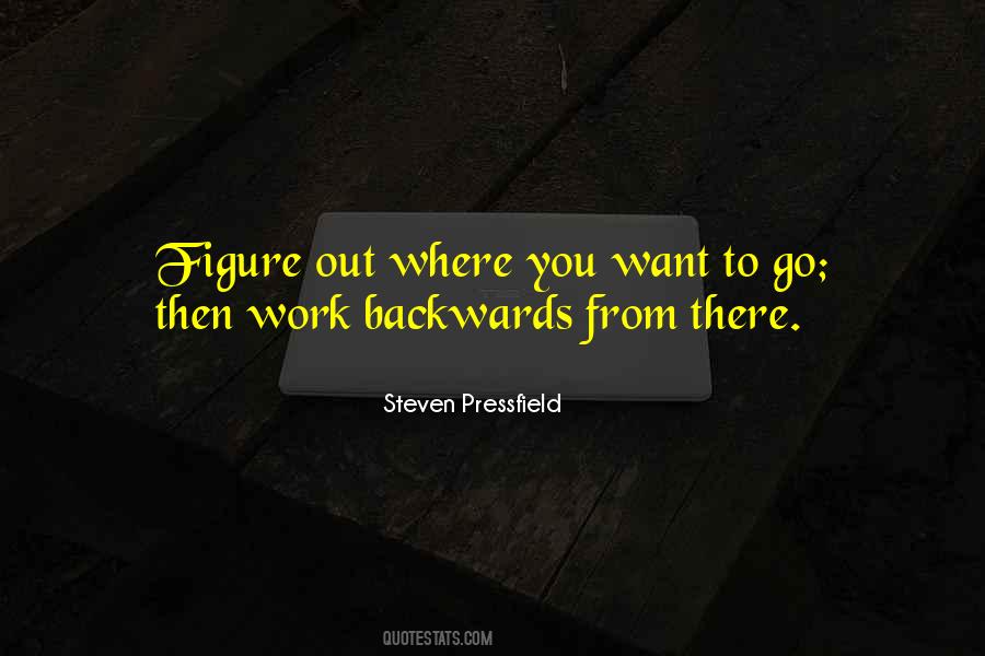 Work Backwards Quotes #929058