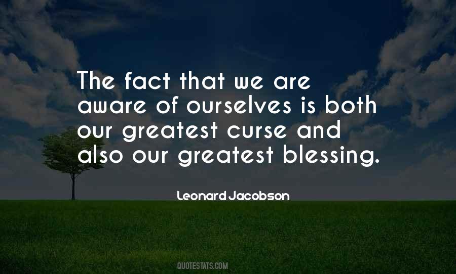 Curse And Blessing Quotes #1565901