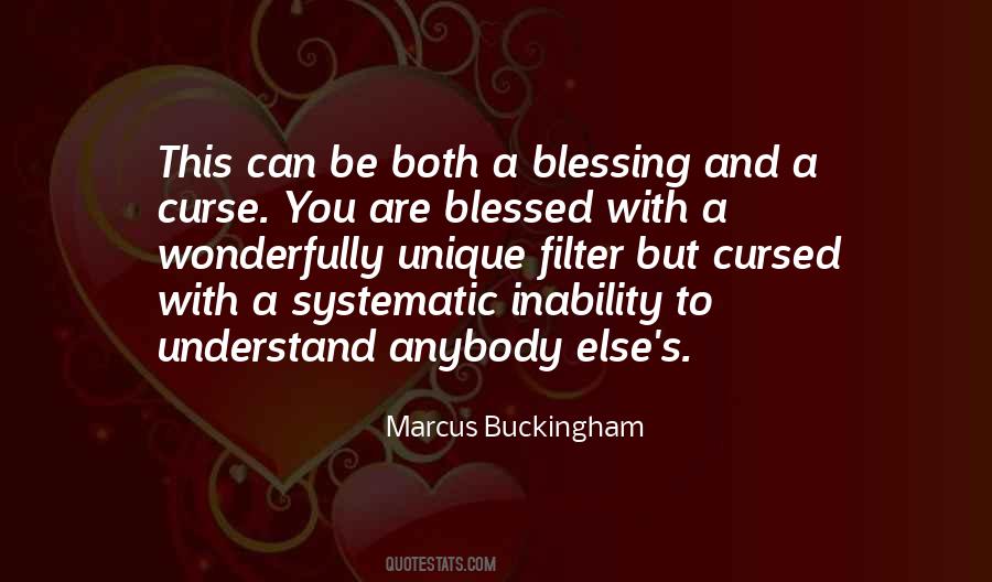 Curse And Blessing Quotes #420669