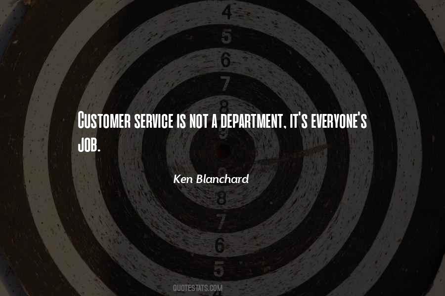 Customer Service Department Quotes #267511