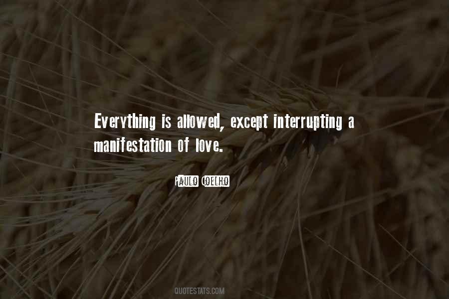 Manifestation Of Love Quotes #21725