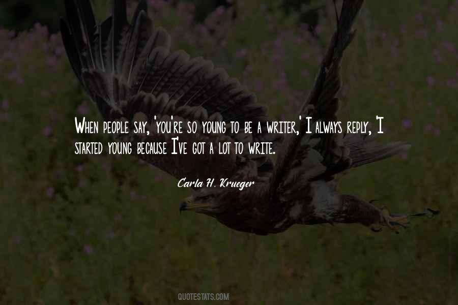 Author Carla H Krueger Quotes #462533